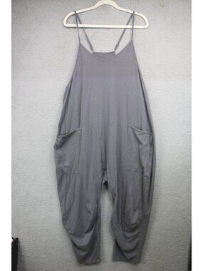 Unbranded Women's Strappy Baggy Jumpsuit-2XL-Pockets-Grunge-Beachy